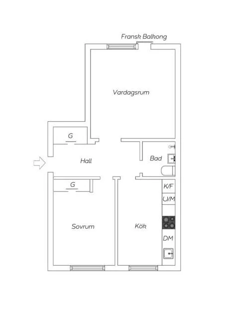 Hyreslägenhet på Hägersten i hagersten