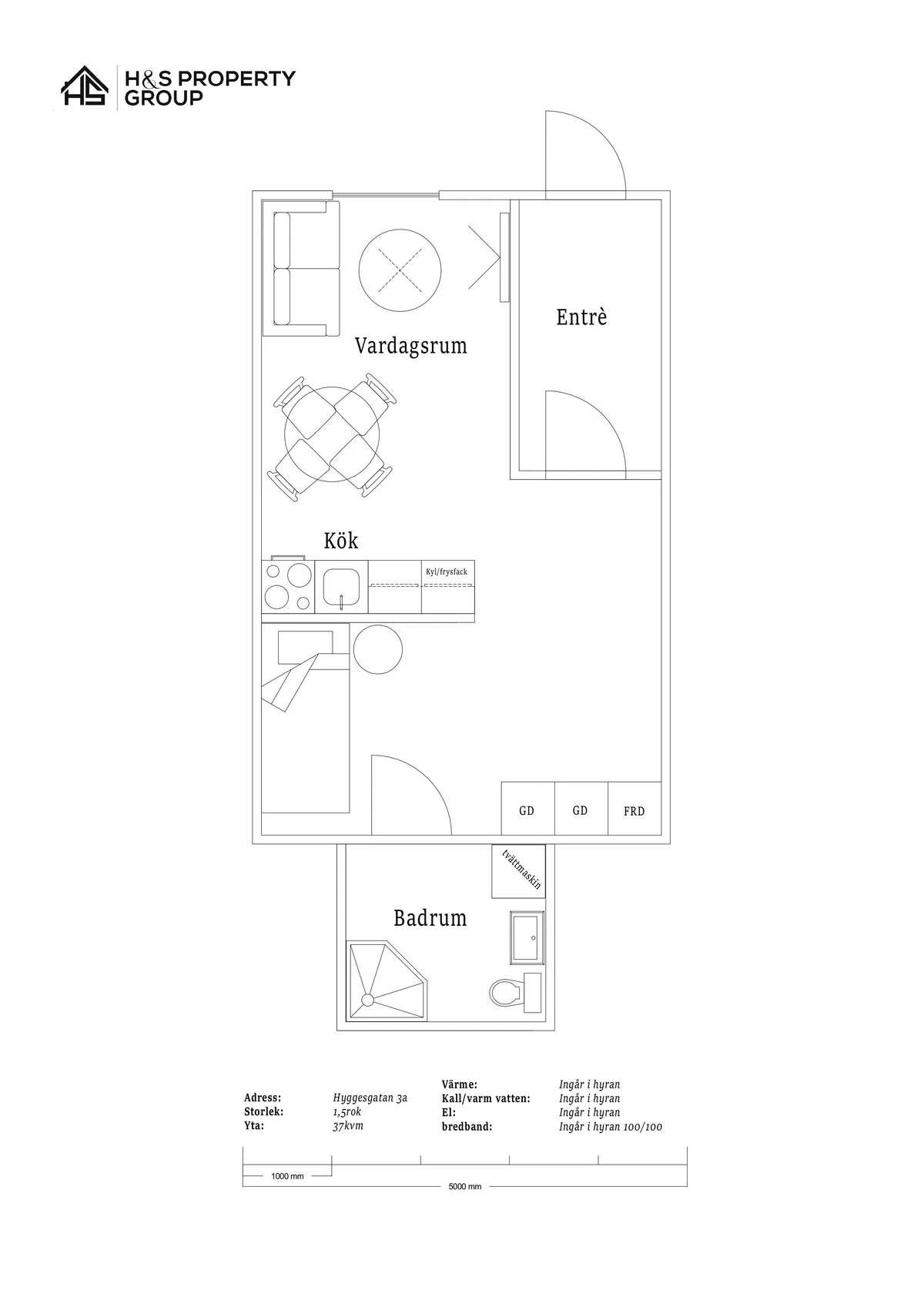 Hyreslägenhet på Borås i boras