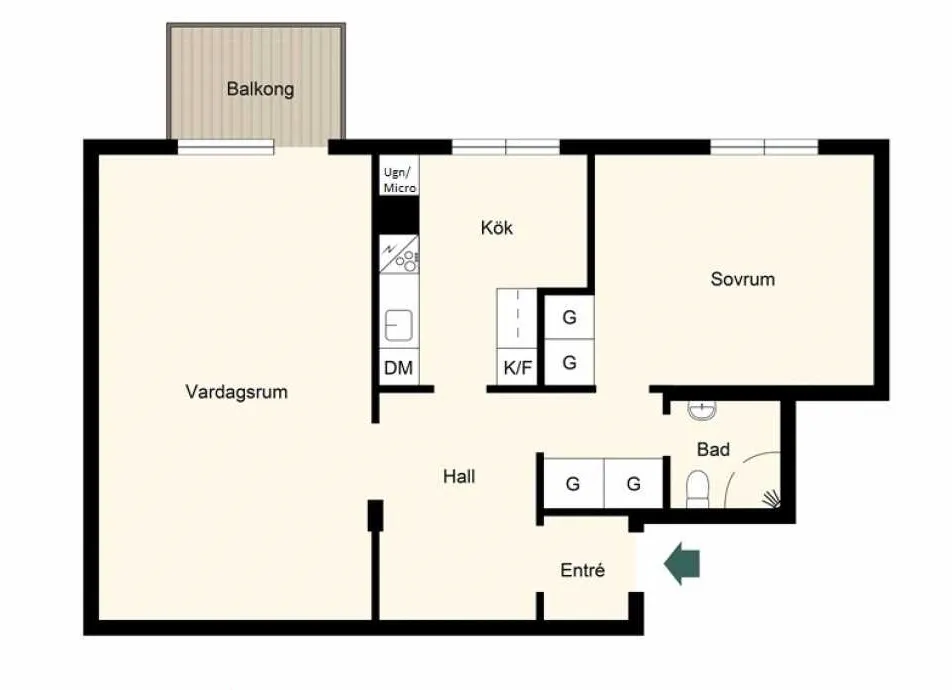 Hyreslägenhet på Solna i solna