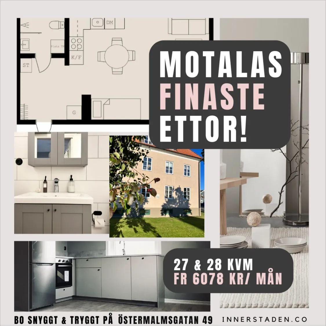 Hyreslägenhet på Motala i motala