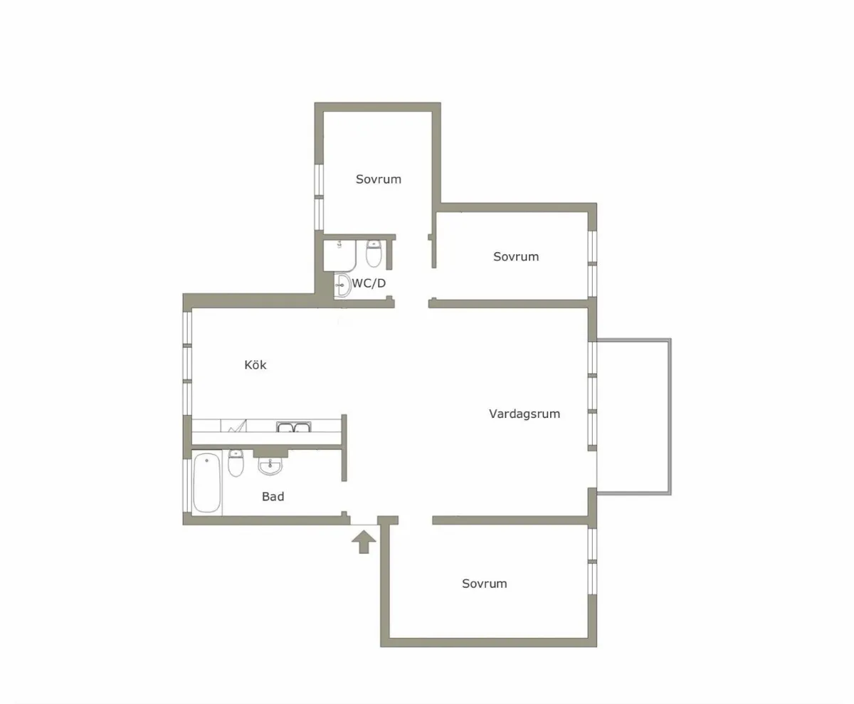 Hyreslägenhet på Norsborg i norsborg