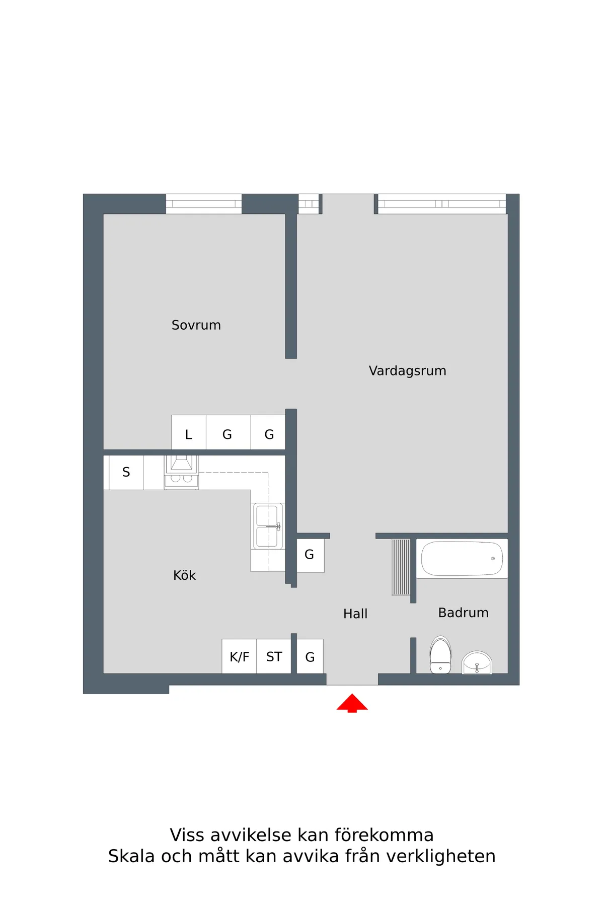 Hyreslägenhet på Gävle i gavle