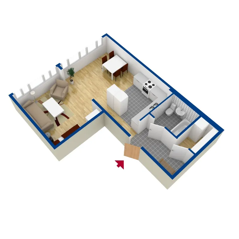 Hyreslägenhet på Borås i boras