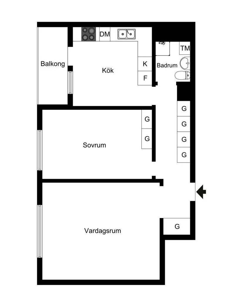 Hyreslägenhet på Solna i solna