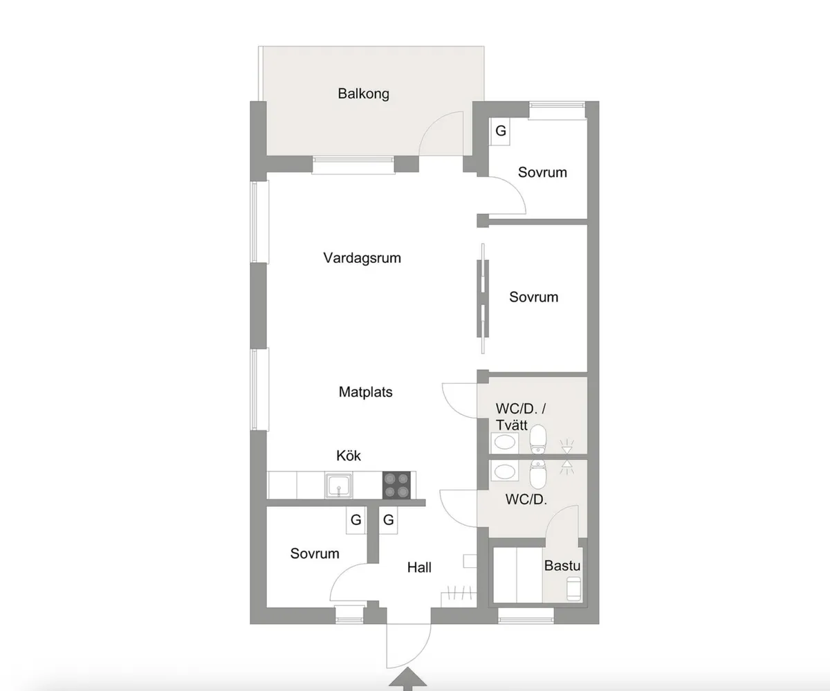 Hyreslägenhet på Järbo i jarbo