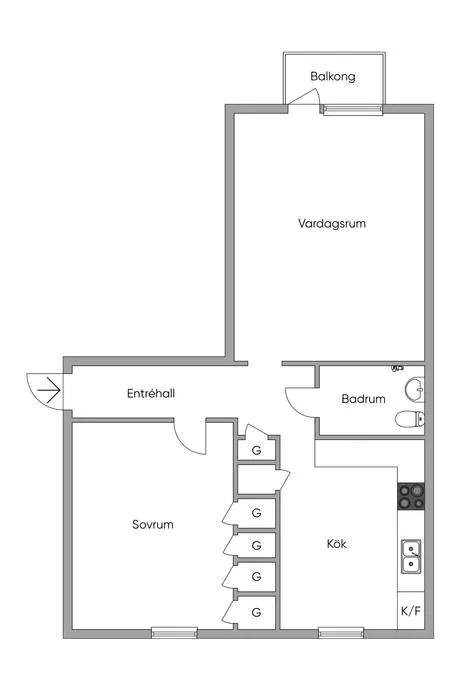 Hyreslägenhet på Eslöv i eslov