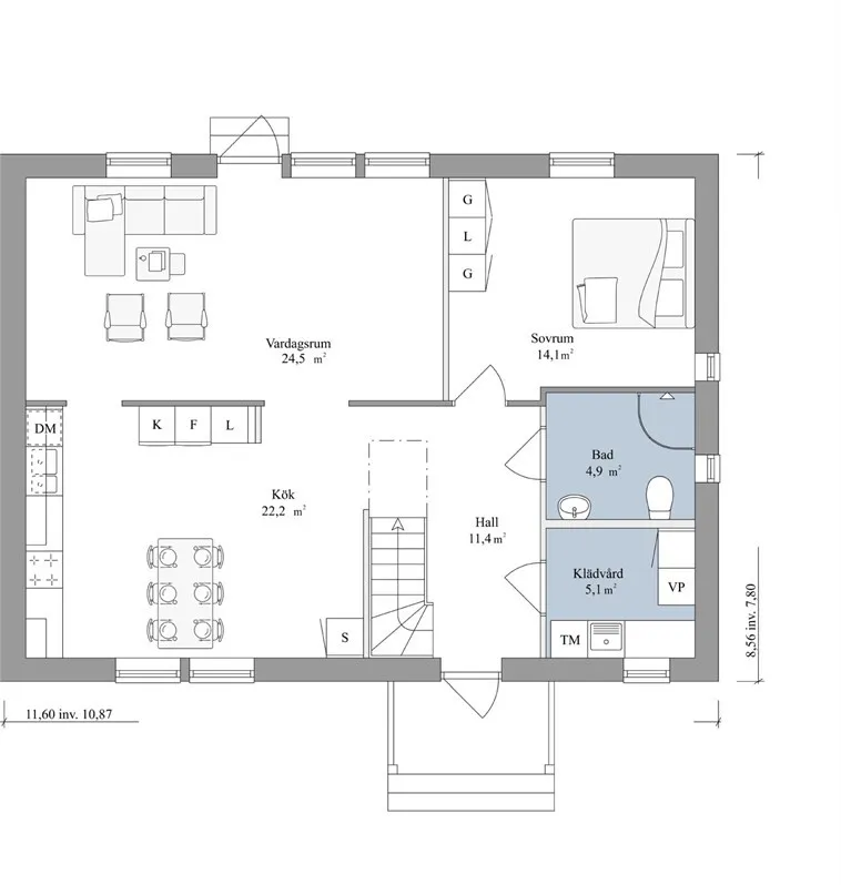 Hyreslägenhet på Floda i floda