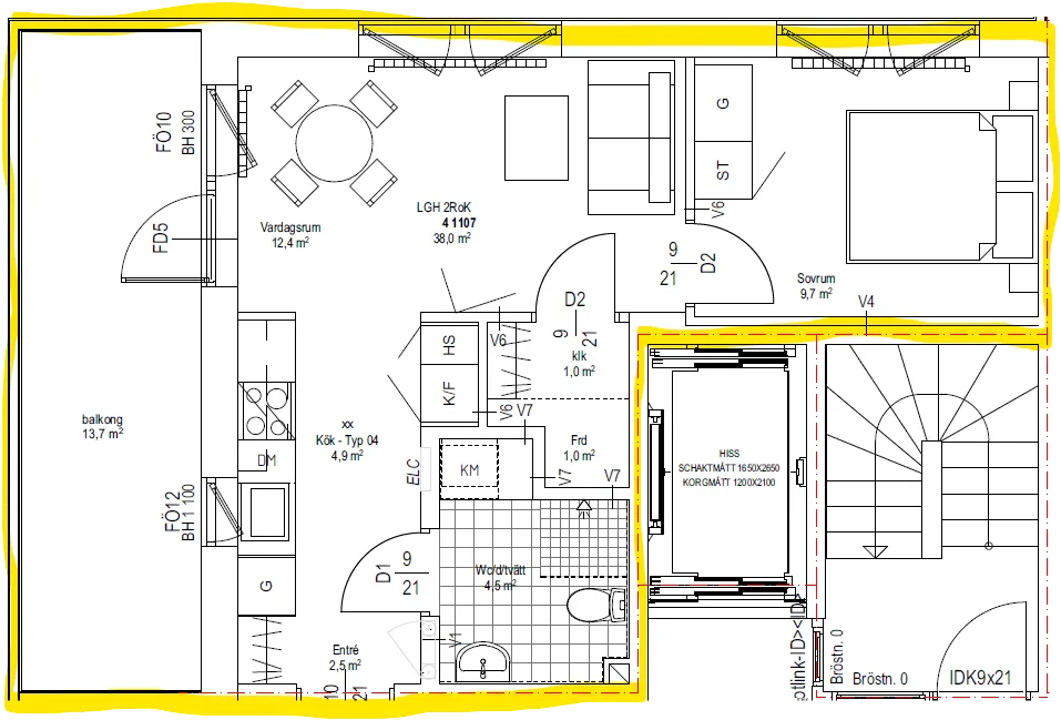 Hyreslägenhet på Farsta i farsta