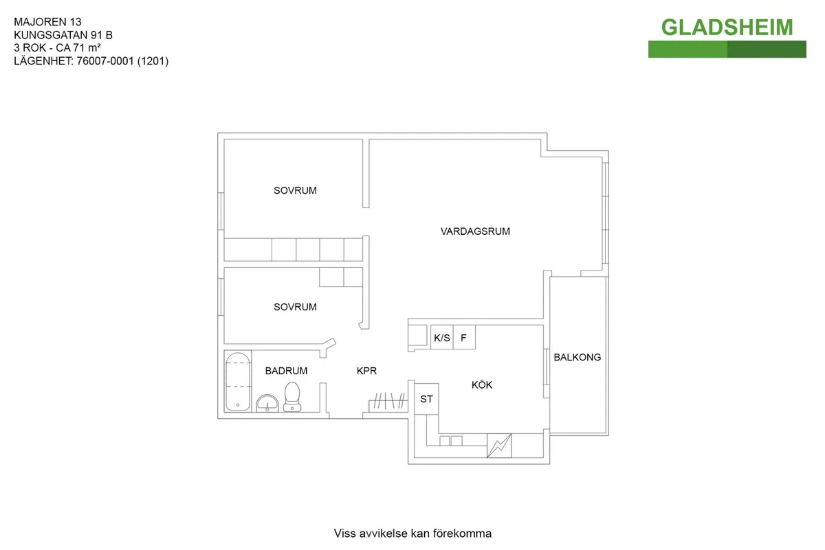 Hyreslägenhet på Kungsör i kungsor