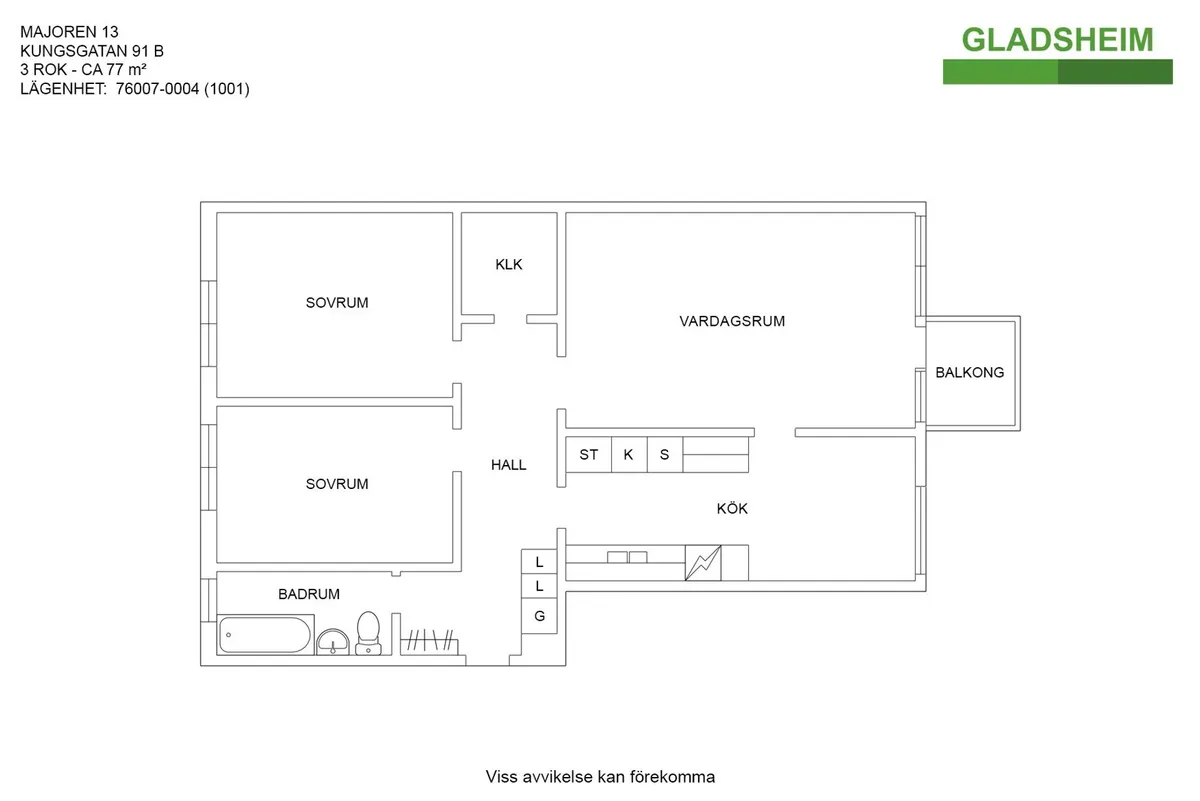 Hyreslägenhet på Kungsör i kungsor