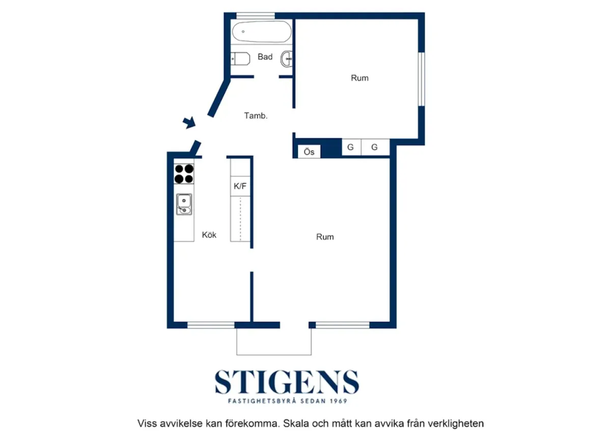 Hyreslägenhet på Johanneshov i johanneshov