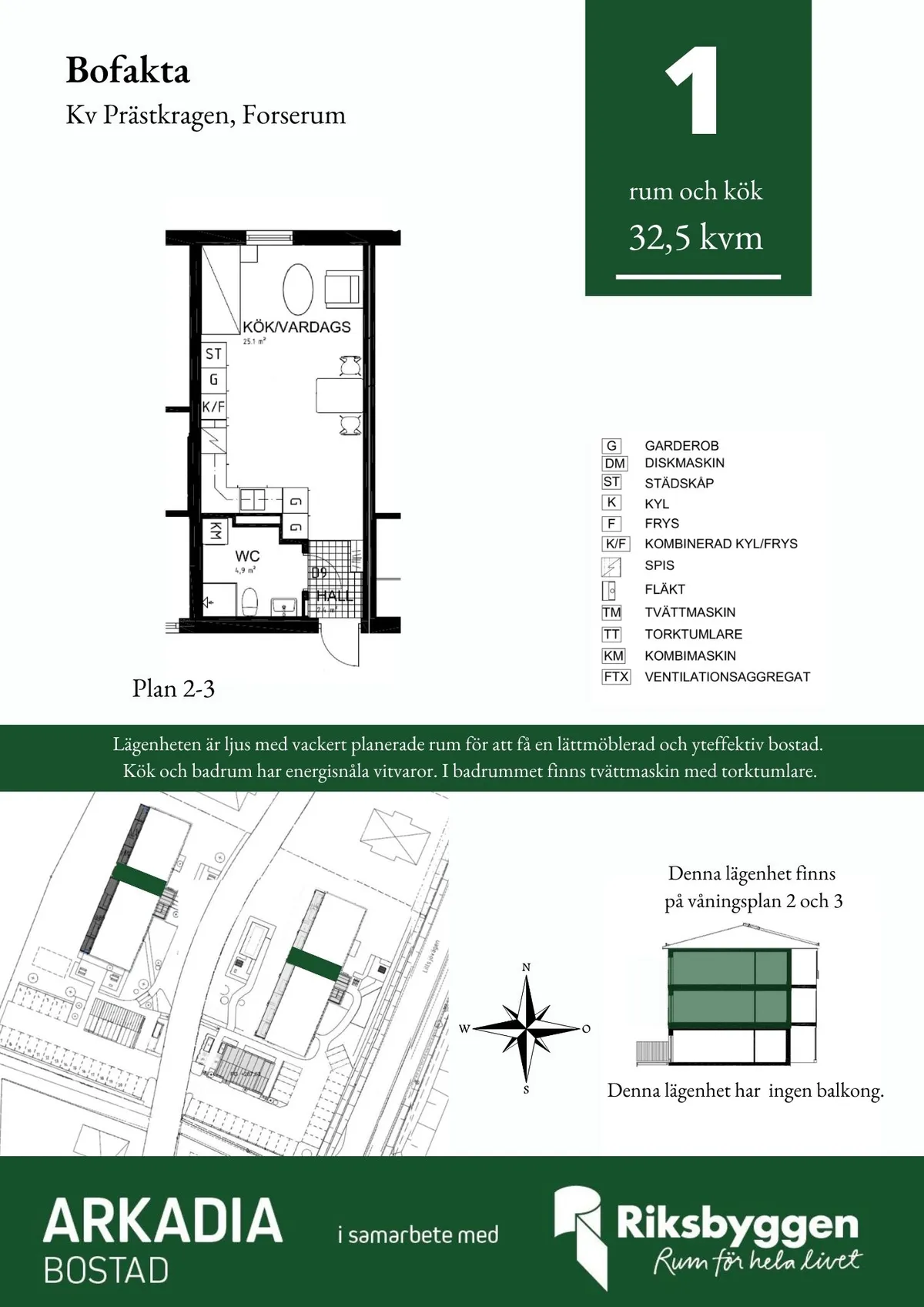 Hyreslägenhet på Forserum i forserum