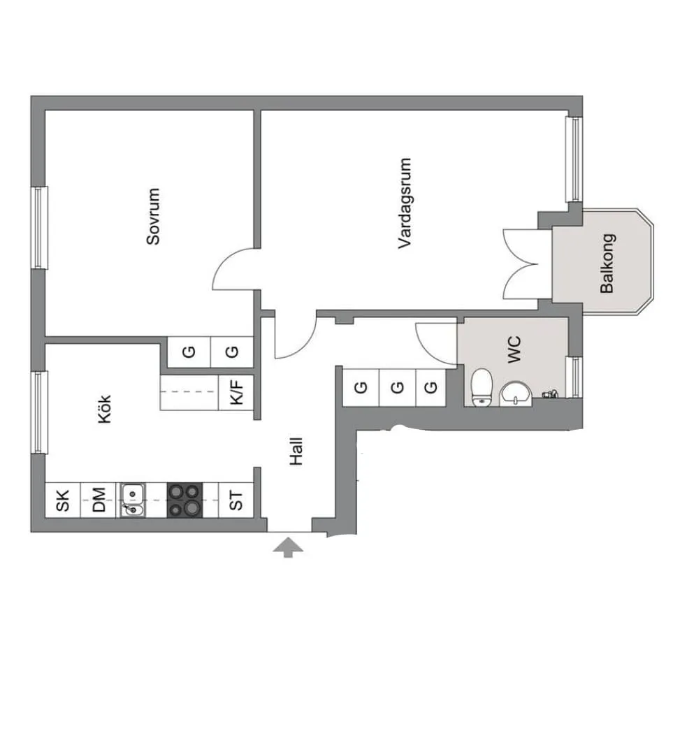 Hyreslägenhet på Bandhagen i bandhagen