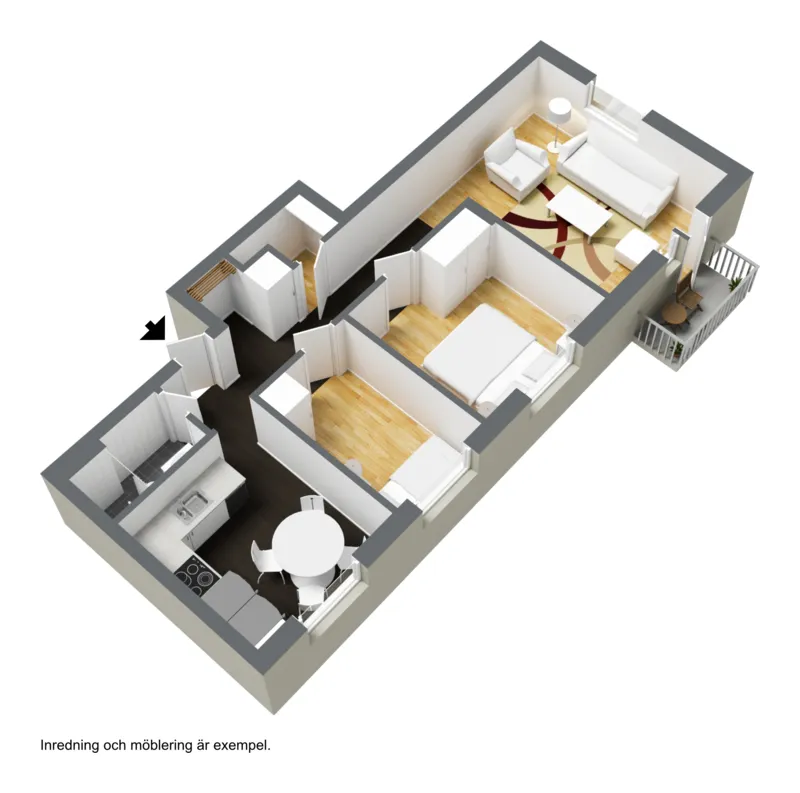 Hyreslägenhet på Borås i boras