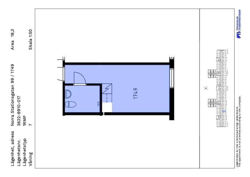 Hyreslägenhet på Stockholm i stockholm