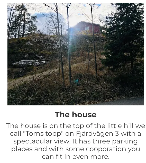 Hyresbostad på Värmdö i varmdo