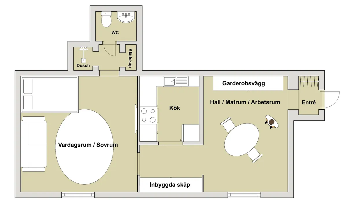 Hyreslägenhet på Falkenberg i falkenberg