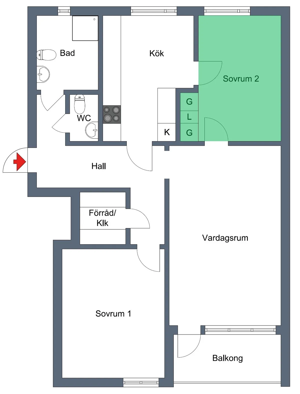 Hyreslägenhet på Linköping i linkoping