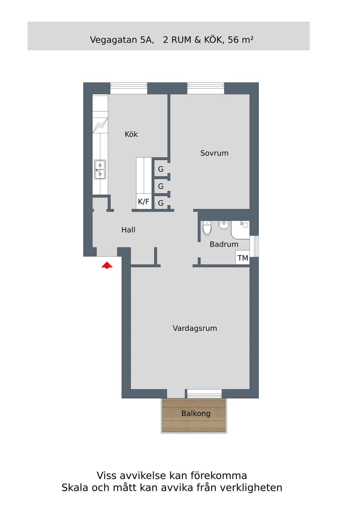 Hyreslägenhet på Tranås i tranas