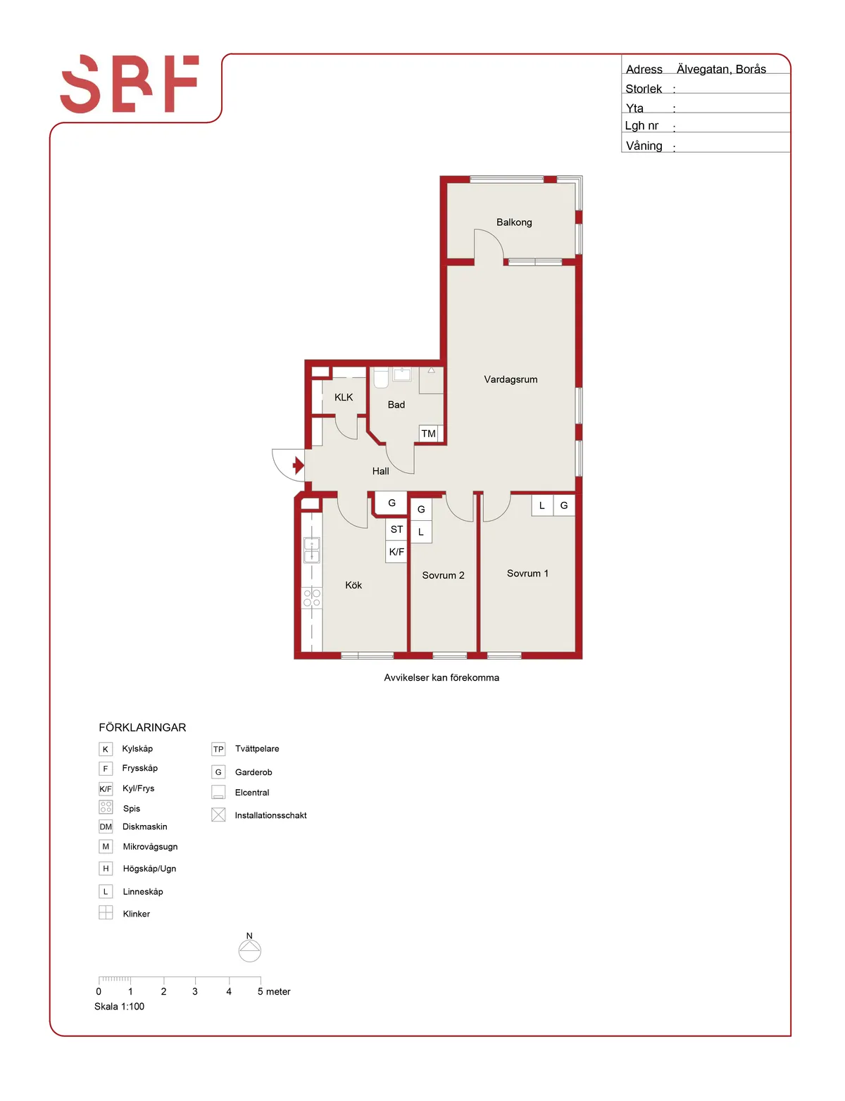 Hyreslägenhet på Borås i boras