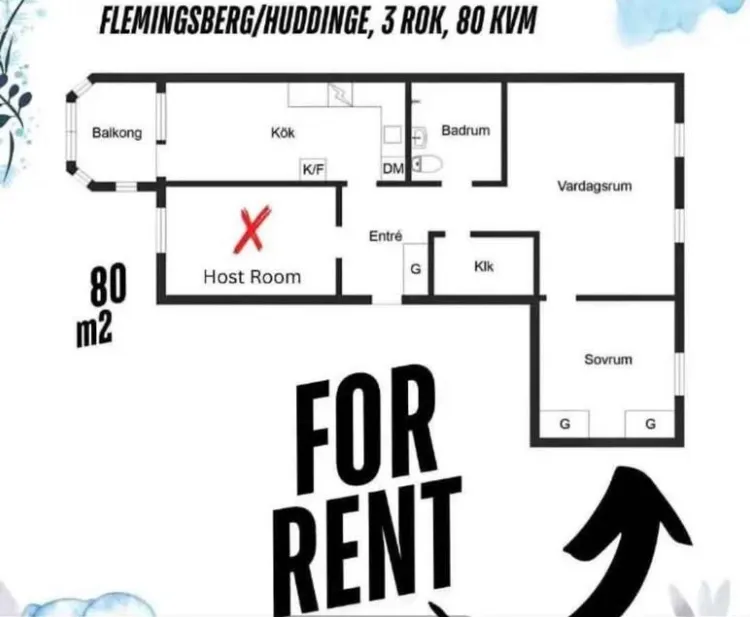 Hyreslägenhet på Huddinge i huddinge