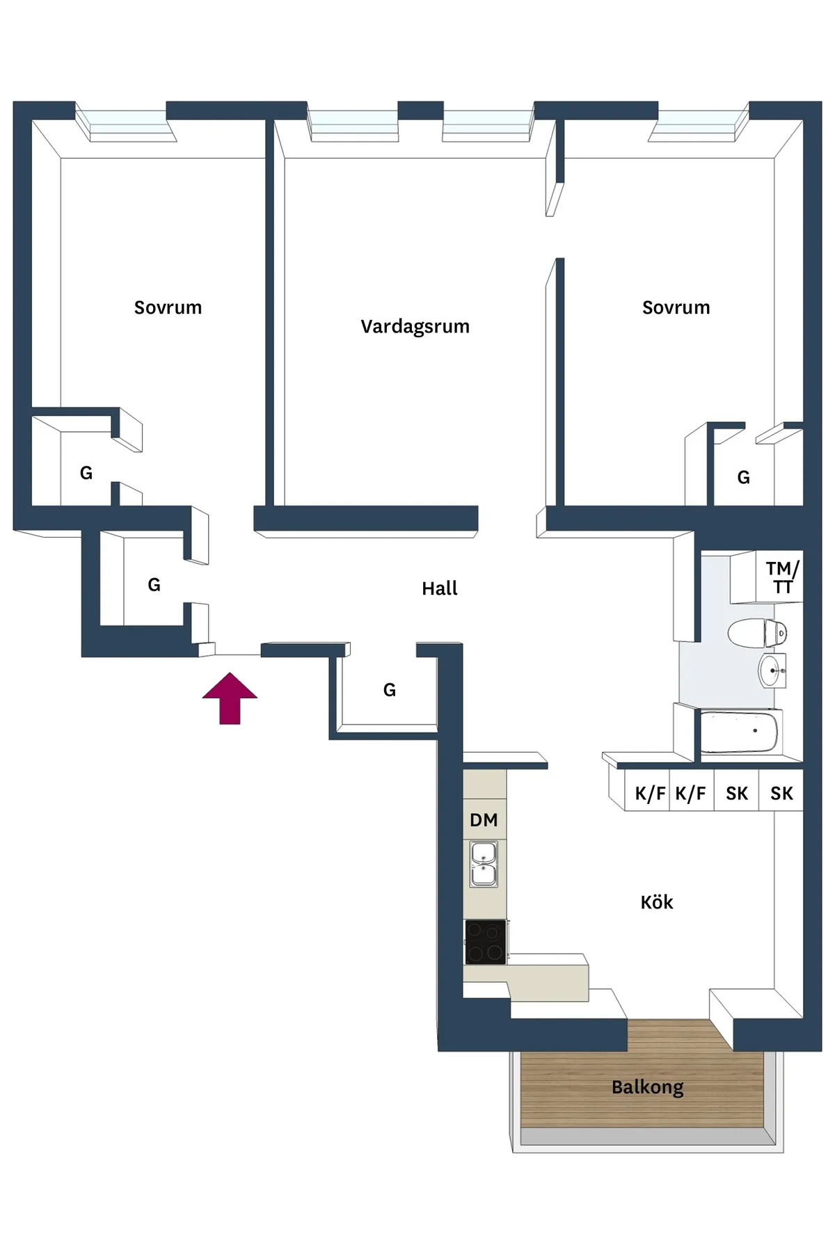 Hyreslägenhet på Stockholm i stockholm