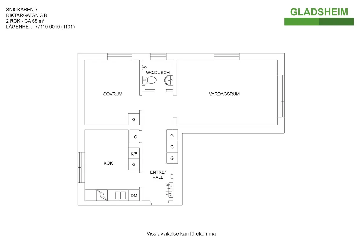 Hyreslägenhet på Torshälla i torshalla