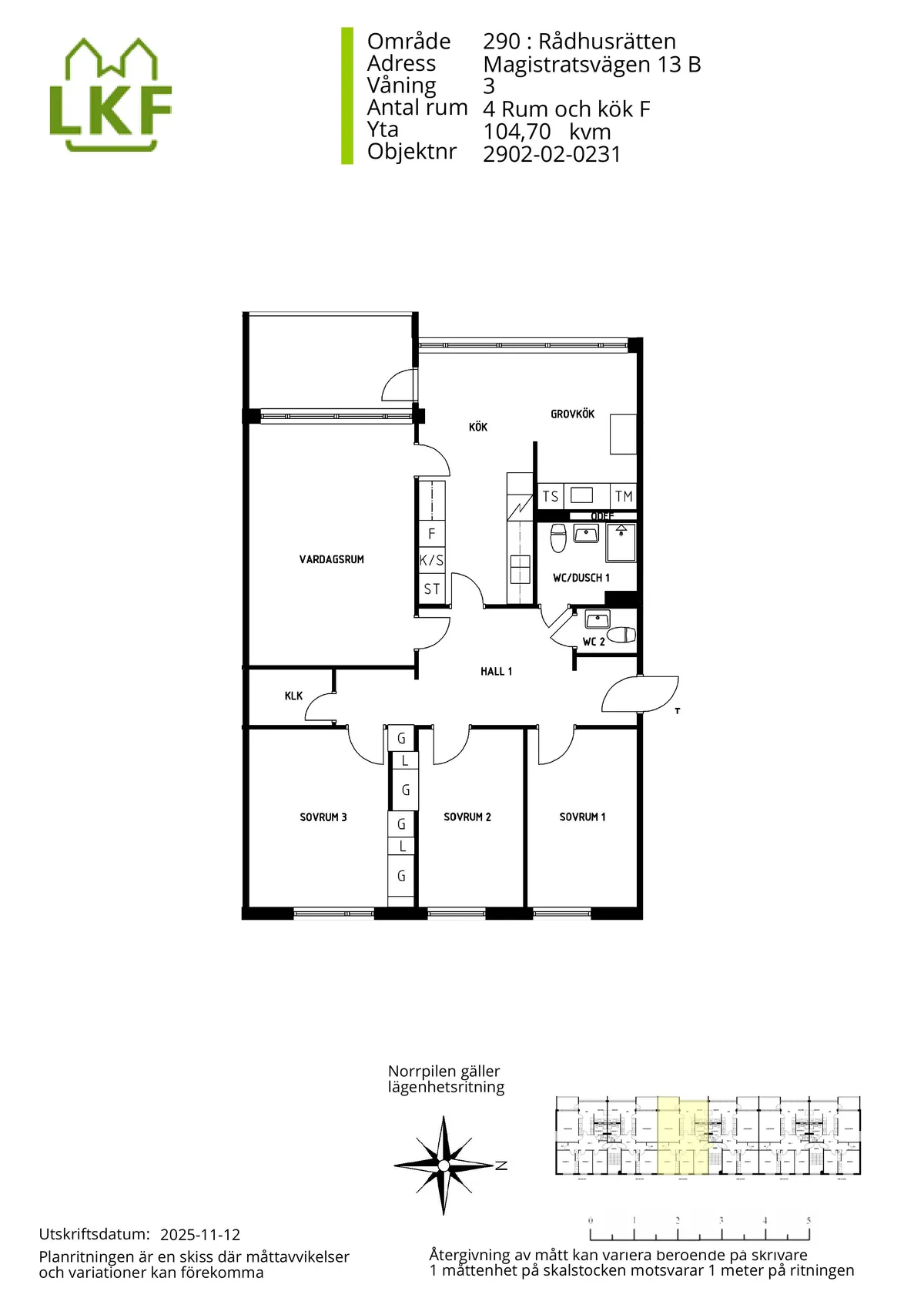 Hyreslägenhet på Lund i lund