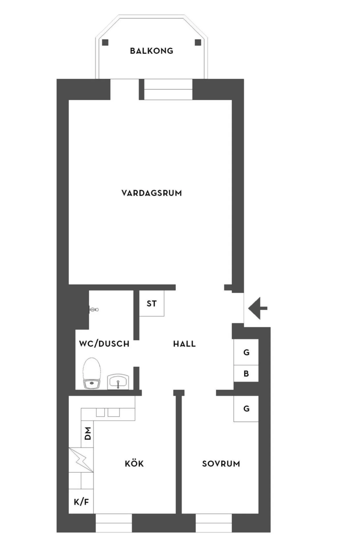 Hyreslägenhet på Borås i boras