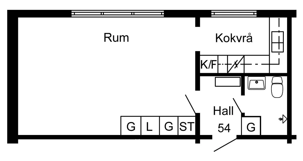 Hyreslägenhet på Jörn  i jorn