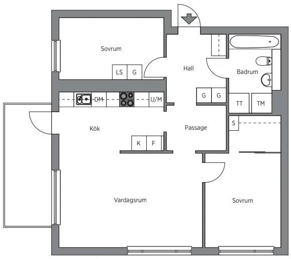 Hyreslägenhet på Uppsala i uppsala