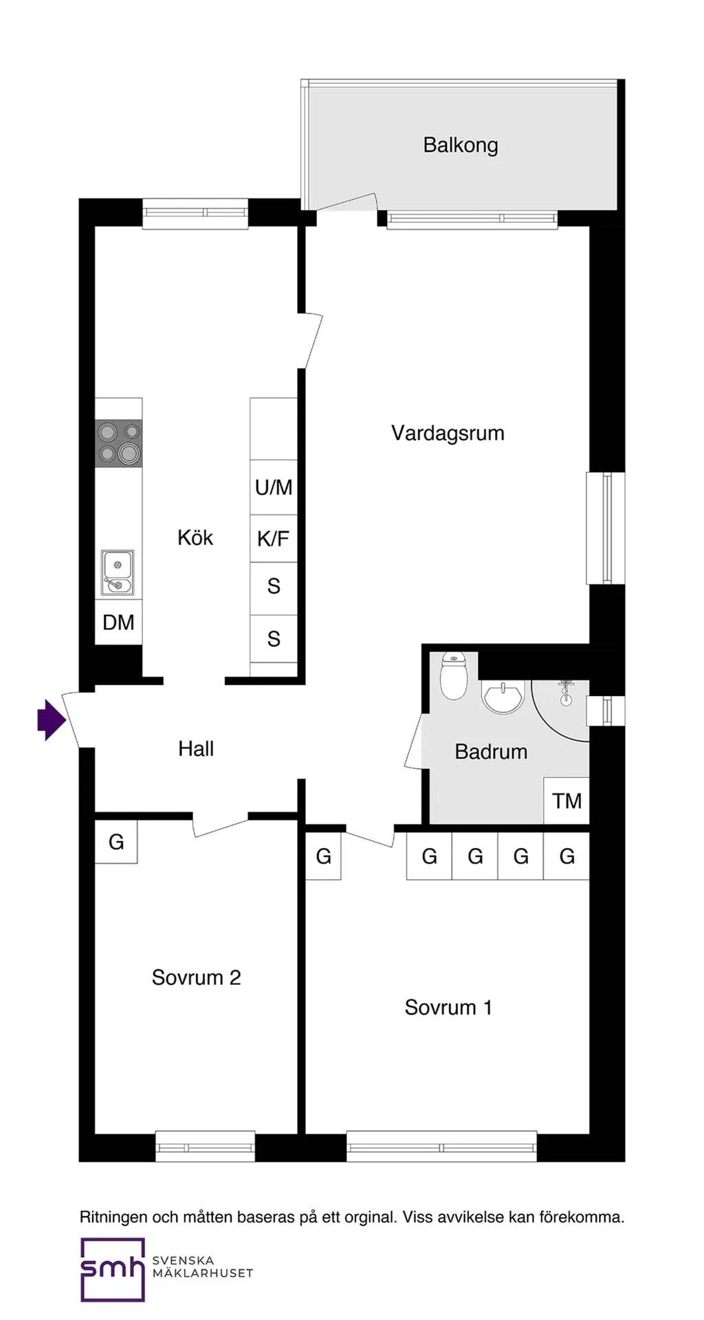 Hyreslägenhet på Märsta i marsta