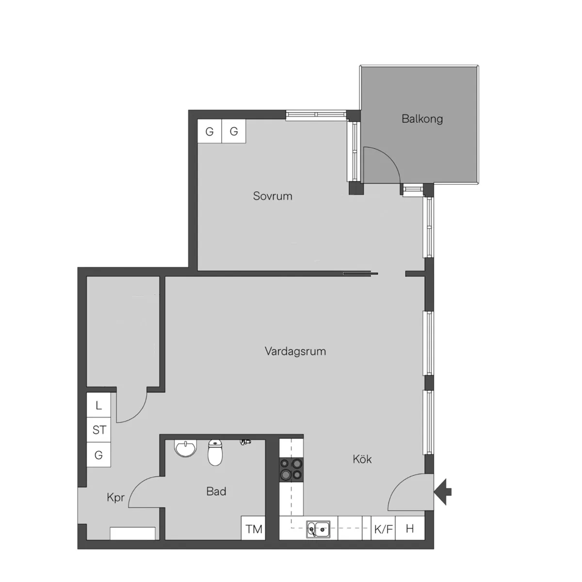 Hyreslägenhet på Bandhagen i bandhagen