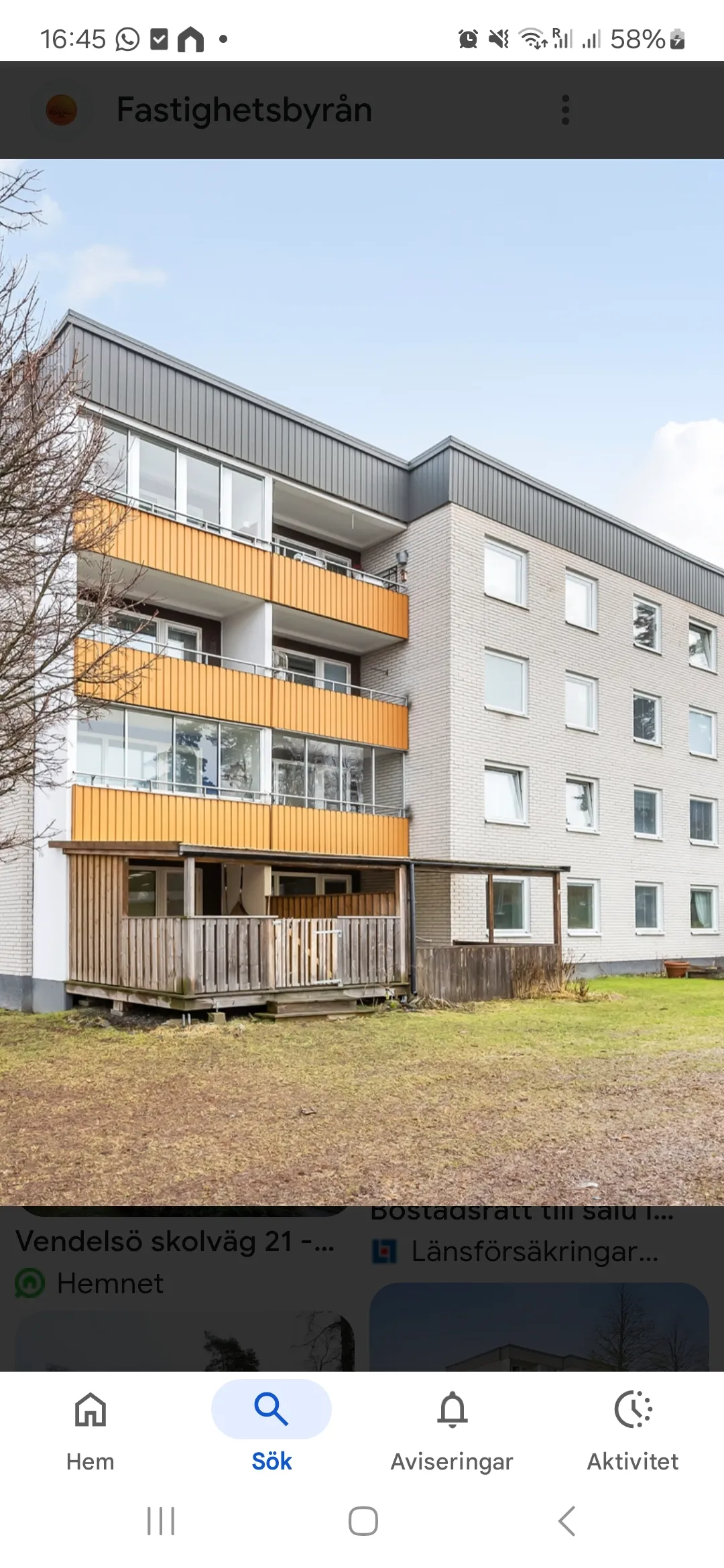 Hyreslägenhet på Vendelsö i vendelso