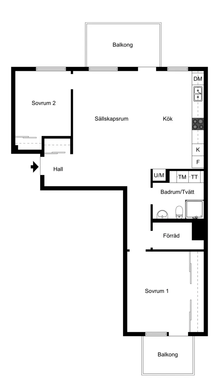 Hyreslägenhet på Malmö i malmo