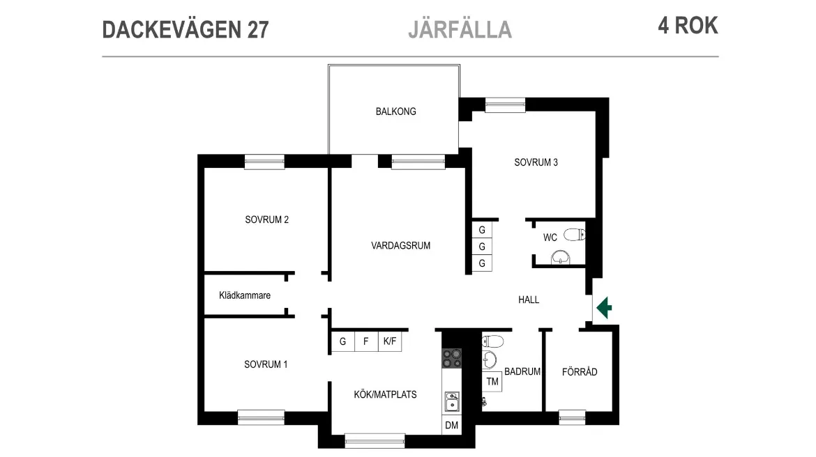 Hyreslägenhet på Järfälla i jarfalla