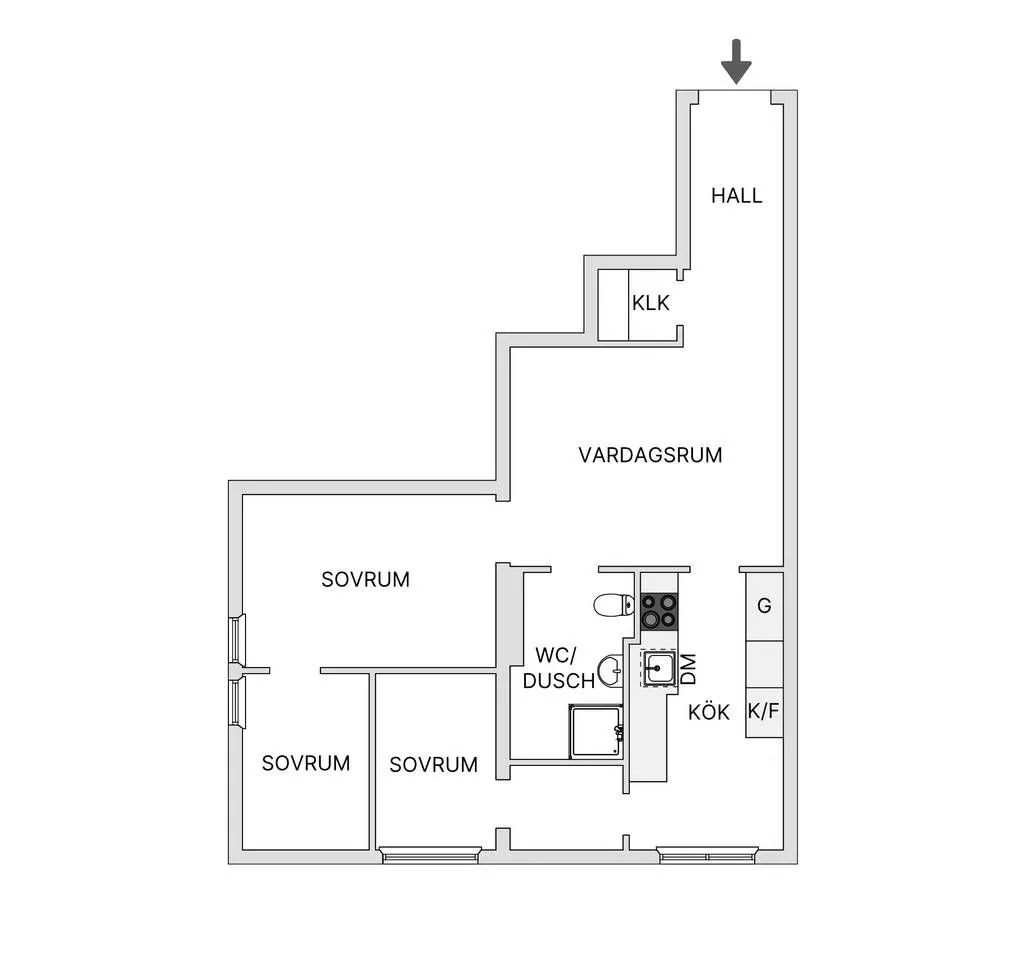 Hyreslägenhet på Bromma i bromma