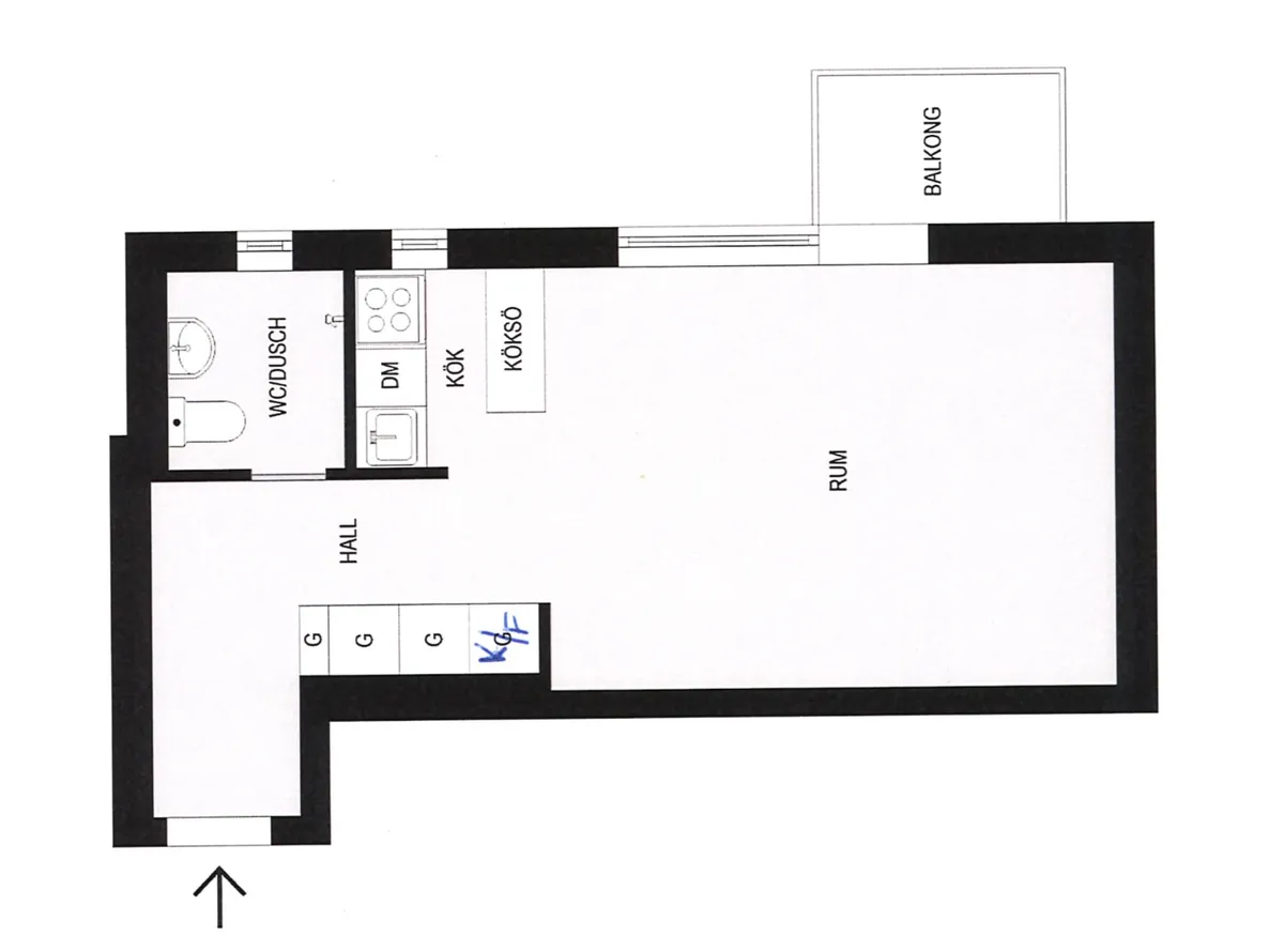 Hyreslägenhet på Årsta i arsta