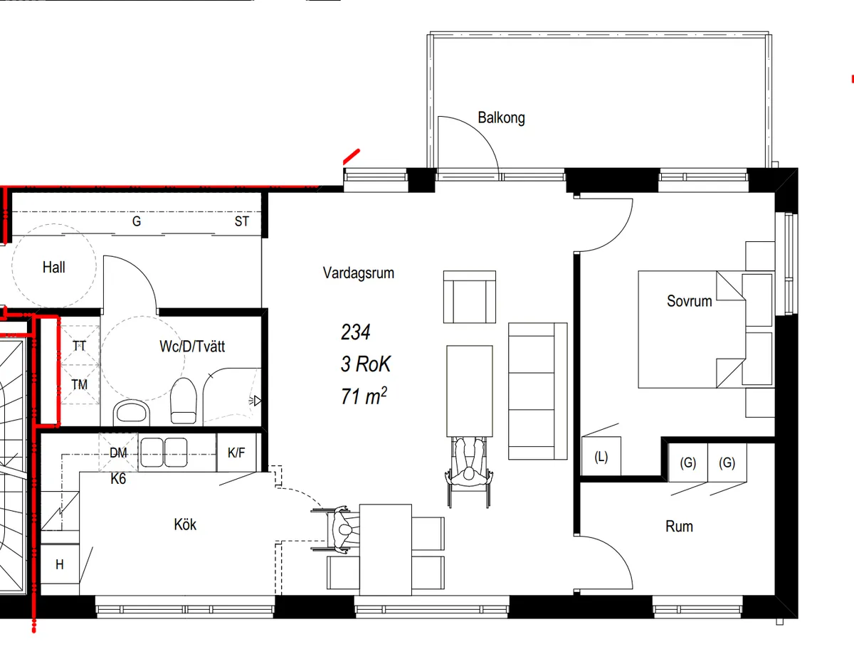 Hyreslägenhet på Tyresö i tyreso