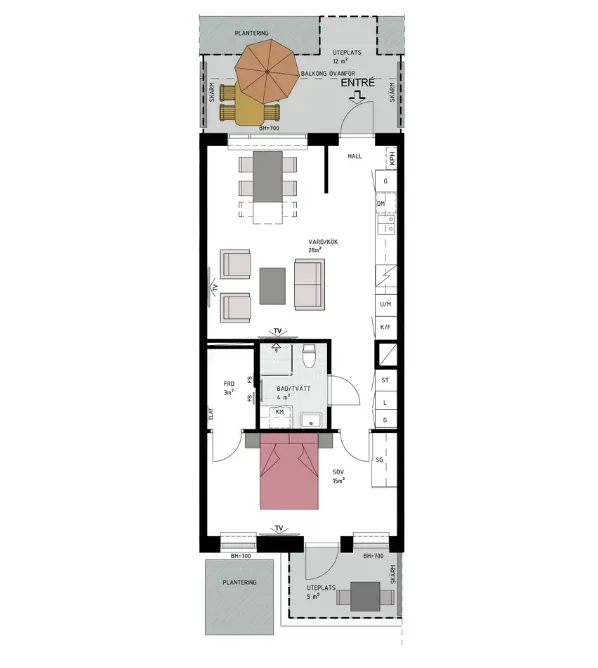 Hyreslägenhet på Spånga i spanga