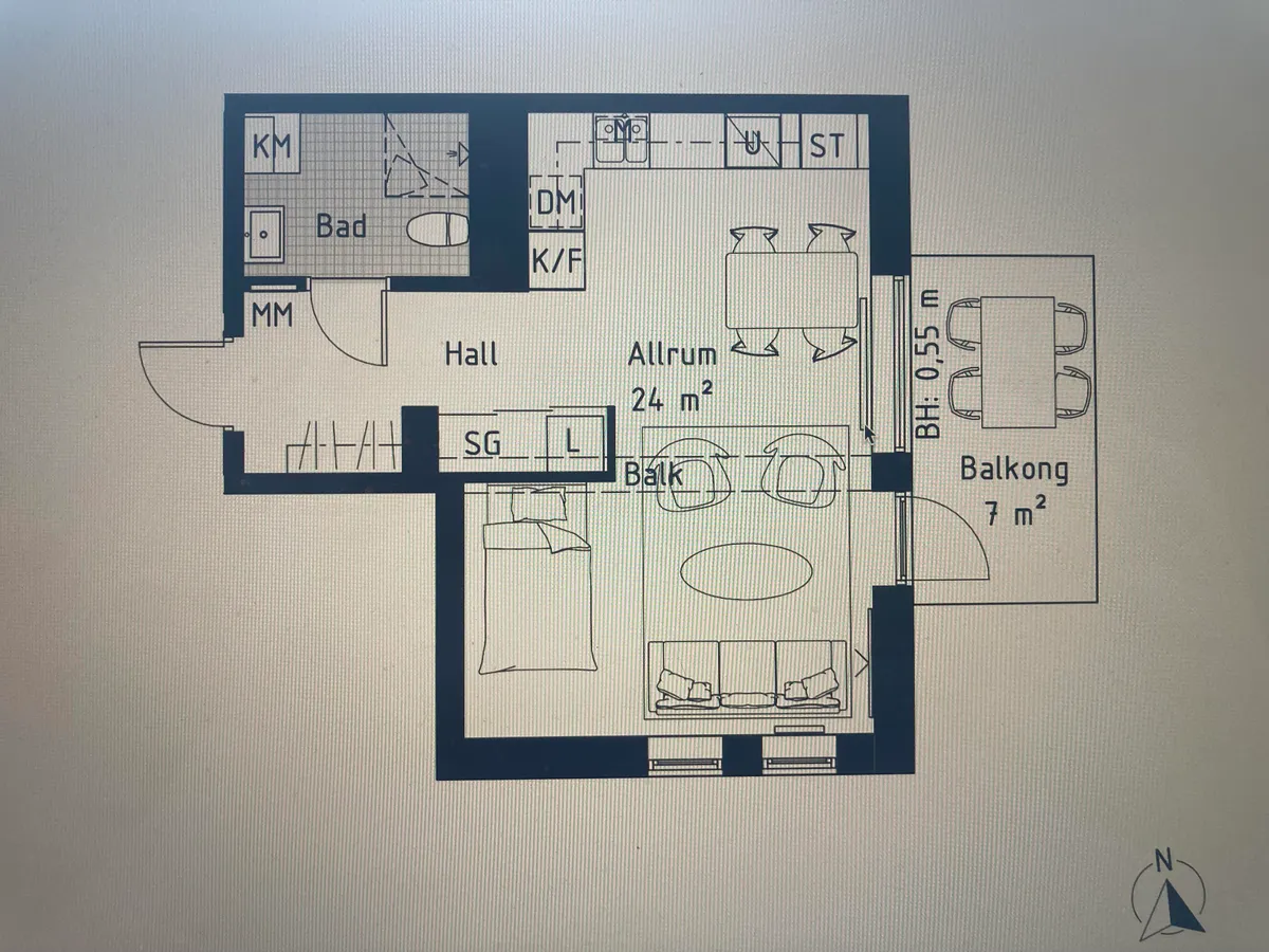 Hyreslägenhet på Lund i lund