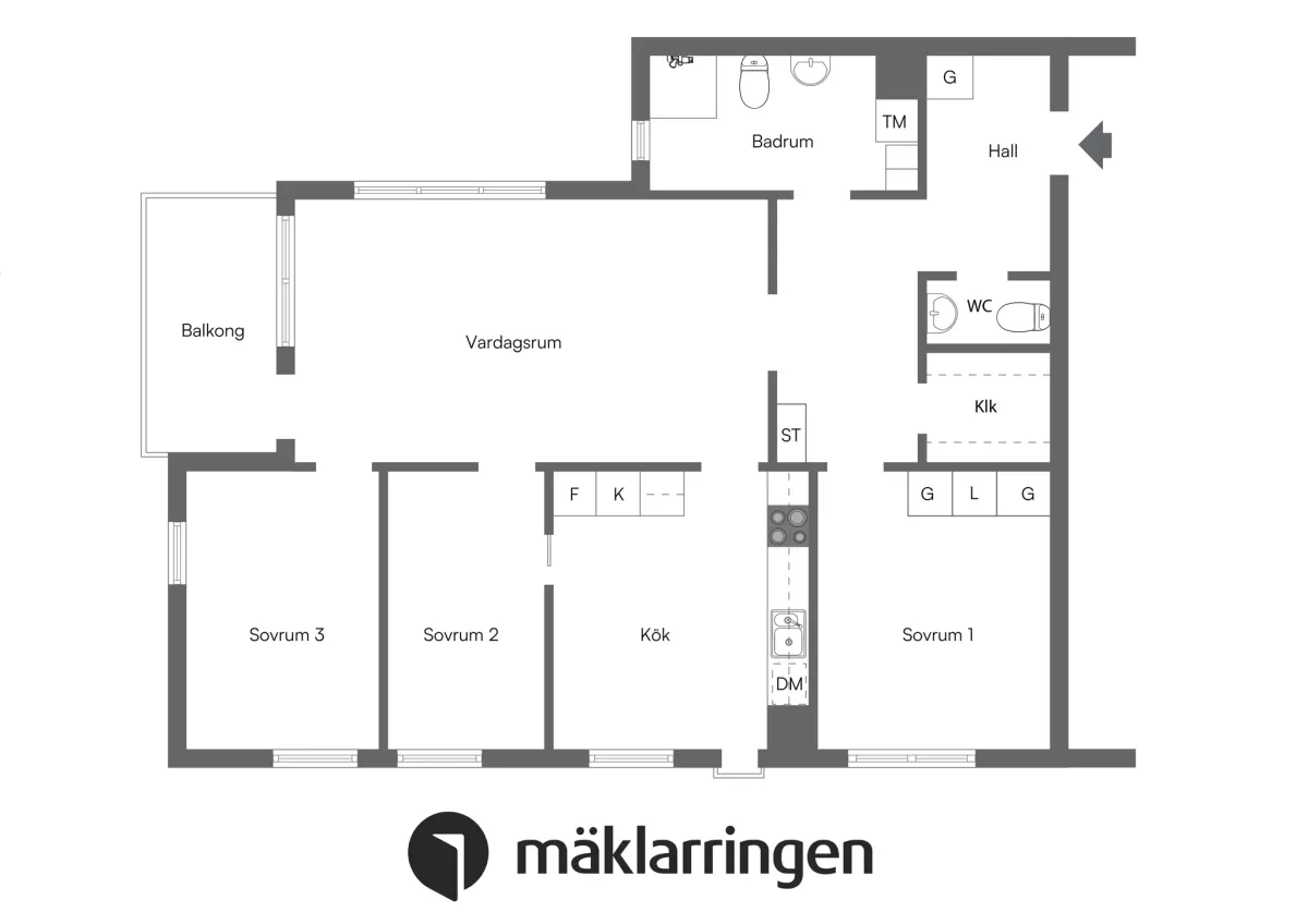 Hyreslägenhet på Hässelby i hasselby