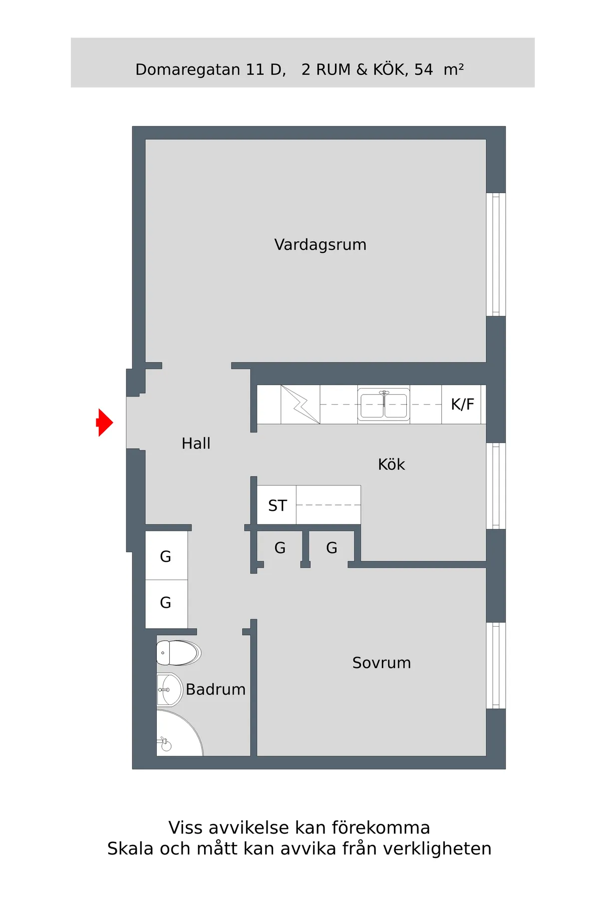 Hyreslägenhet på Tranås i tranas