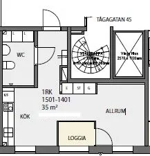 Hyreslägenhet på Helsingborg i helsingborg