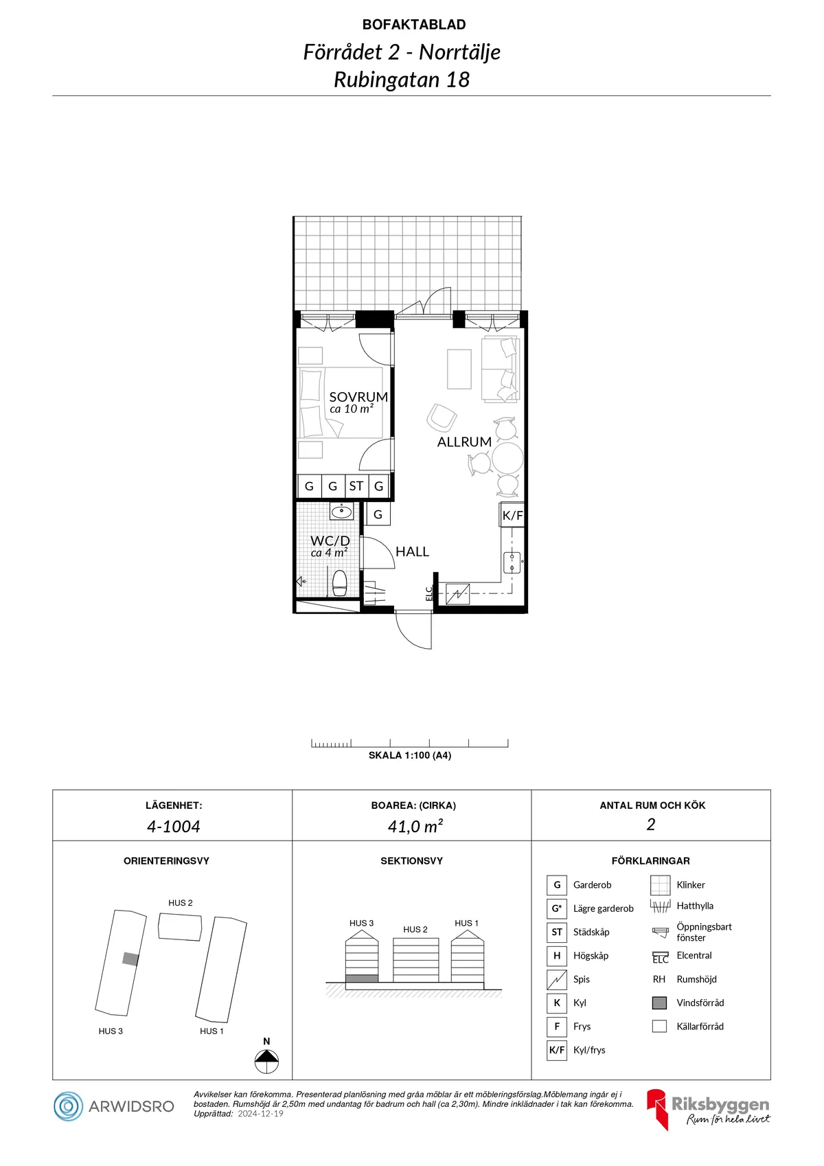 Hyreslägenhet på Norrtälje i norrtalje