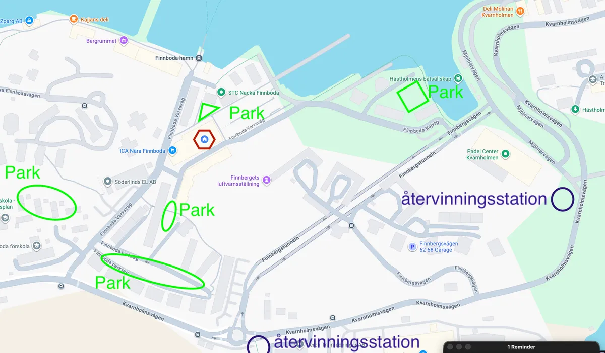 Hyreslägenhet på Nacka i nacka