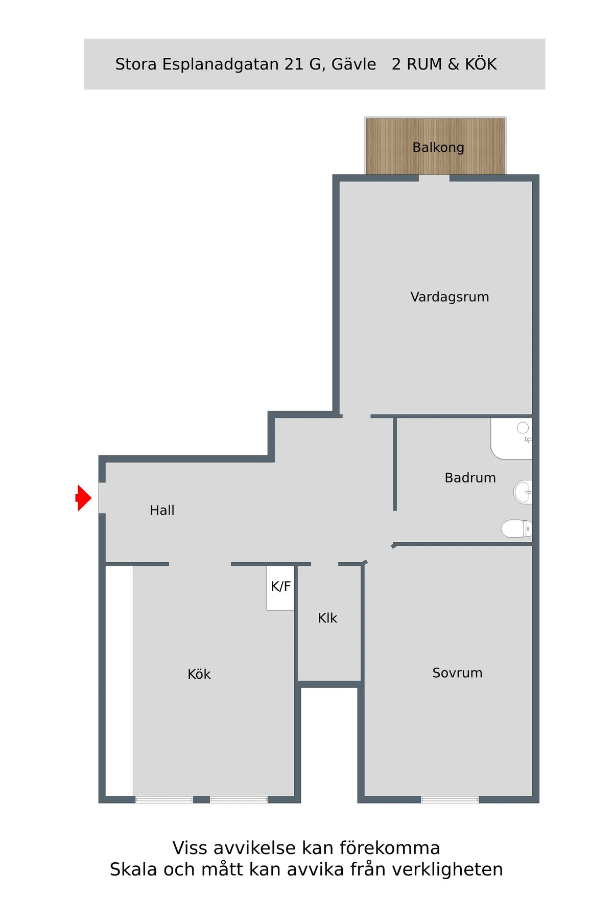 Hyreslägenhet på Gävle i gavle