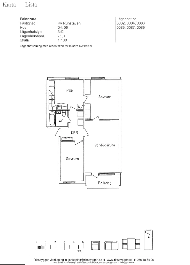 Hyreslägenhet på Jönköping i jonkoping