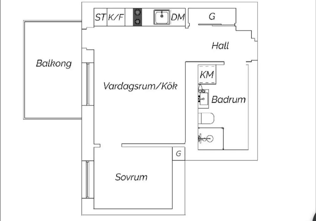 Hyreslägenhet på Lund i lund