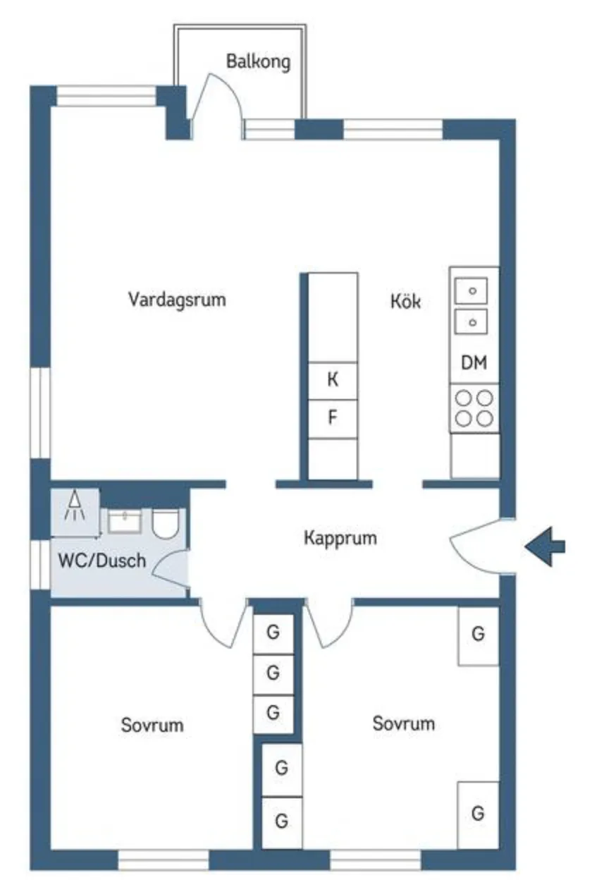 Hyreslägenhet på Skövde i skovde